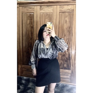 Áo Sơmi cổ đức chất tơ mềm Mai Ngố Bigsize