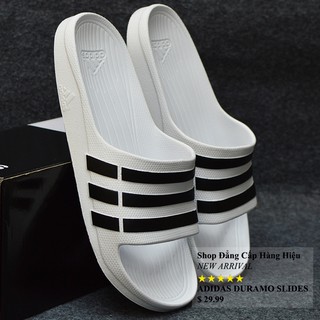 Adidas Duramo màu trắng sọc đen