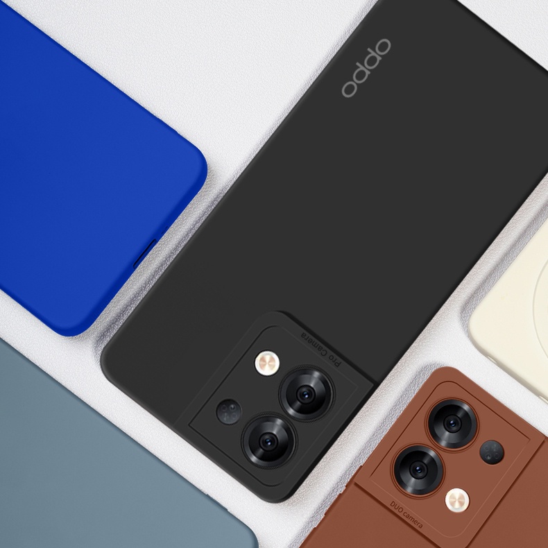 Ốp Điện Thoại Silicon Dẻo Màu Trơn Thời Trang Cho OPPO Reno 8 Pro 5G 7 8Z 8T 7Z Lite 4G