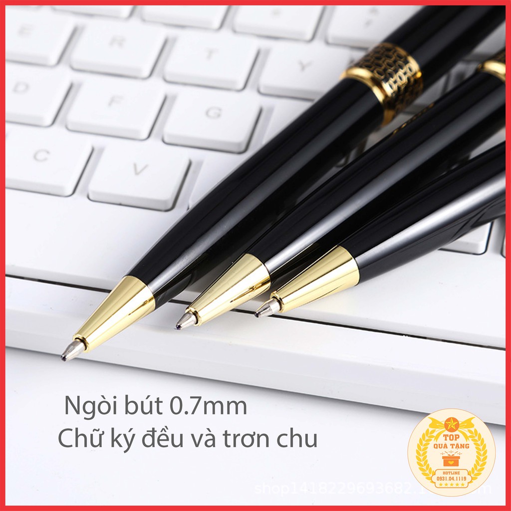 Bút ký doanh nhân CEO | Bút ký khắc tên cao cấp Tổ ong xoay Ngòi 0.7mm làm quà bếu Sếp quà tặng sinh nhật thầy cô bạn bè