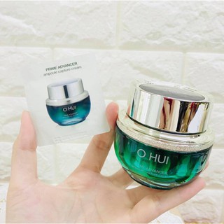 Gói Kem Dưỡng Da Ohui Prime Advancer Ampoule Capture Cream Ex 1ml - Cho Làn Da Trắng Sáng Tự Nhiên, Căng Bóng