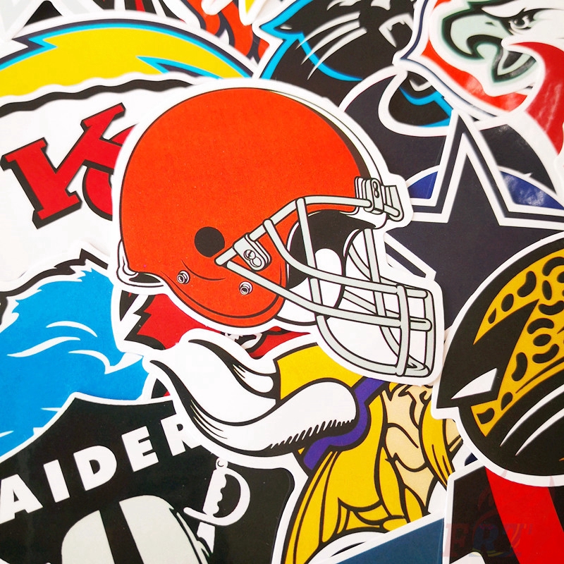 ❉ NFL National Football League Team Logo Series 01 Stickers ❉ 32Pcs/Set Rugby DIY Fashion Waterproof Doodle Decals Stickers