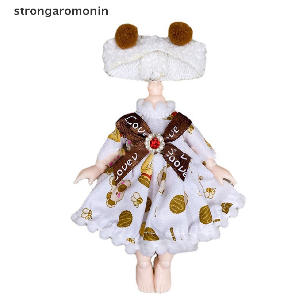 Bộ Quần Áo Thời Trang Cho Búp Bê 16-17cm Ob11 1 / 8 Bjd