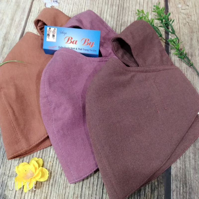 Khẩu trang ninja che trán cổ 1 màu,đeo tai dễ sử dụng, tiện lợi cho nam và nữ ảnh thật,giao đúng hàng