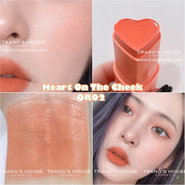 Má Hồng Kem Dạng Thỏi A'pieu Heart On The Cheek