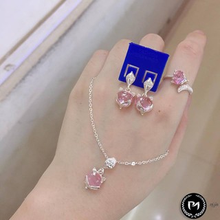 Set Hồ Ly đá phong thủy (Nhẫn, Dây, Bông tai) - PMSILVER