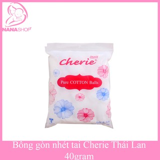 Bông gòn nhét tai và vệ sinh Cherie Thái Lan 40gr