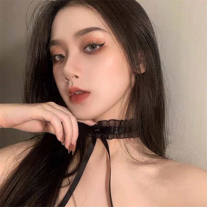 Choker phối ren hình nơ phong cách Hàn Quốc cho nữ C277
