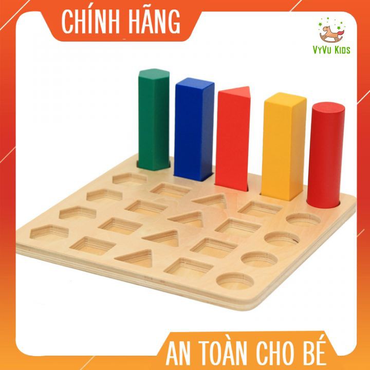 Trụ so sánh giáo cụ Montessori♥️ CHÍNH HÃNG♥️ ĐỒ CHƠI GIÁO DỤC♥️ giúp bé tăng tư duy logic