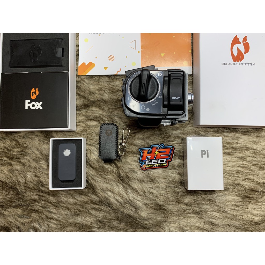 |COMBO| Full bộ khóa Smart key Fox Pitech - Núm zin Honda SH - H2LED