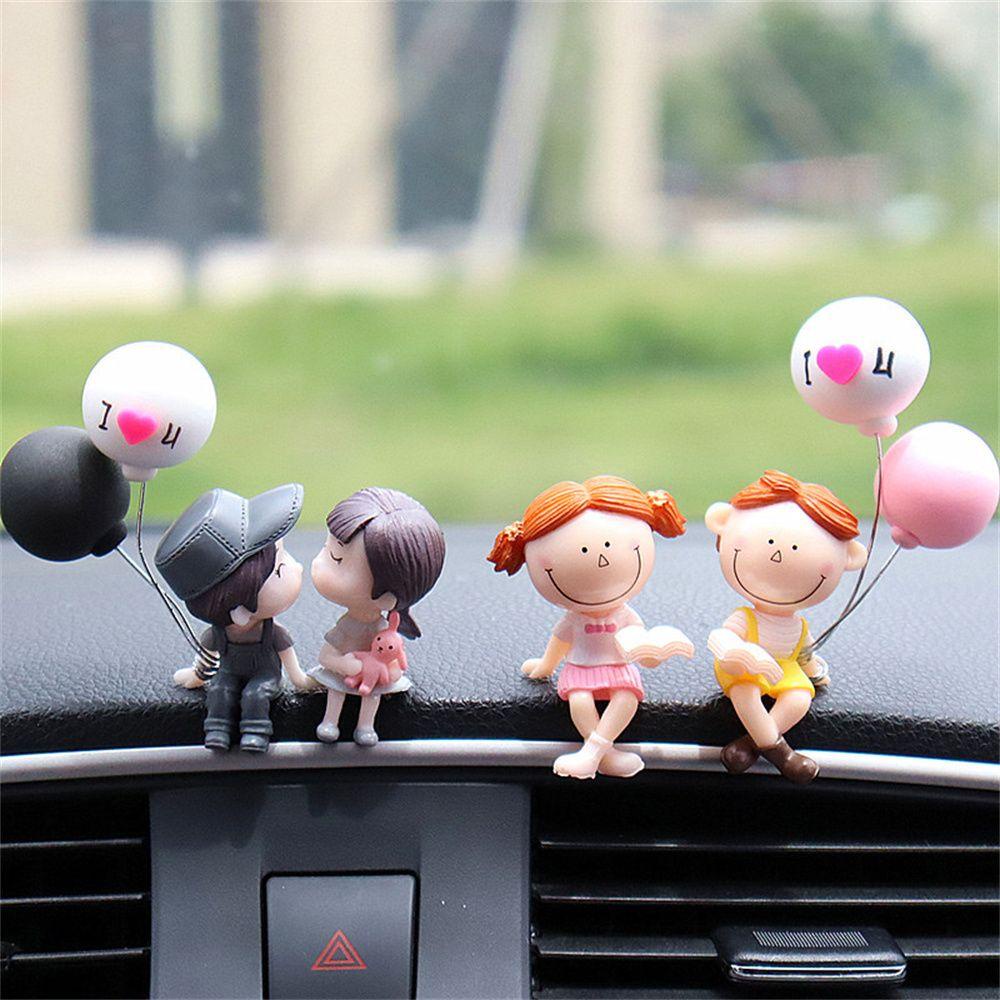Đồ trang trí Cặp Đôi Bong Bóng Hoạt Hình Sáng Tạo Trang Trí Nội Thất Xe Hơi