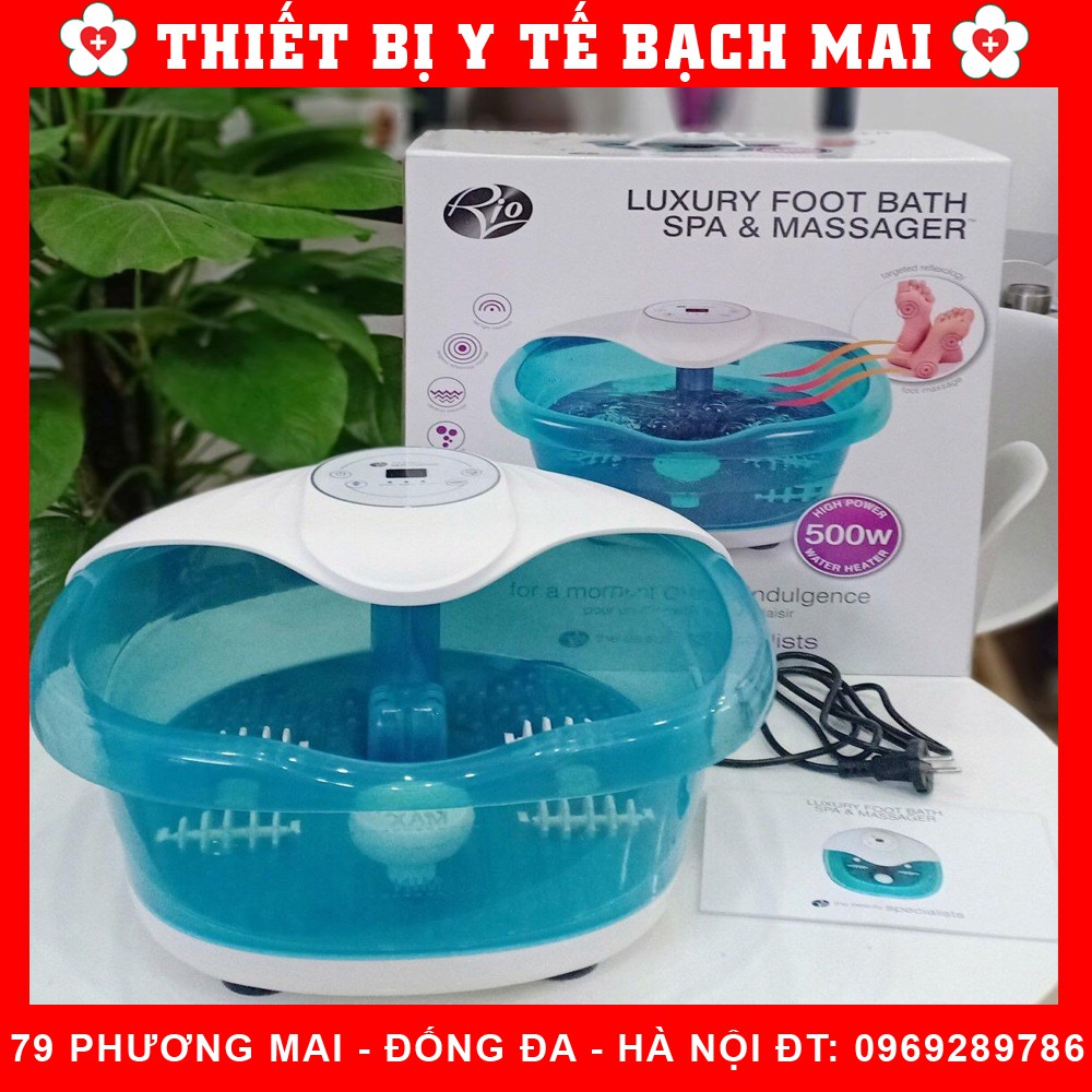 Bồn Ngâm Chân Massage Rio FTBH5 [Nhập  Khẩu Anh Quốc + 02 Thảo Dược Ngâm Chân]