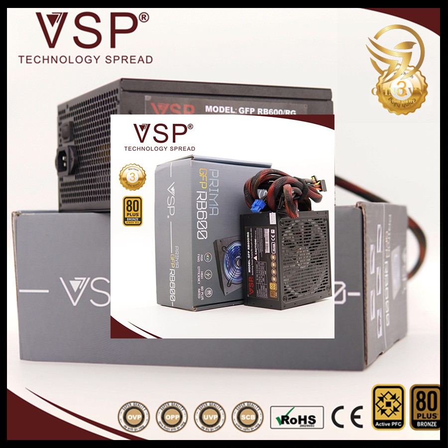 Bộ Nguồn Máy Tính Vision RB600-RGB 600W (4+4pin, 2x 6+2pin) Nguồn Máy Tính PC Công Suất Thực Chính Hãng - OHNO Việt Nam | BigBuy360 - bigbuy360.vn