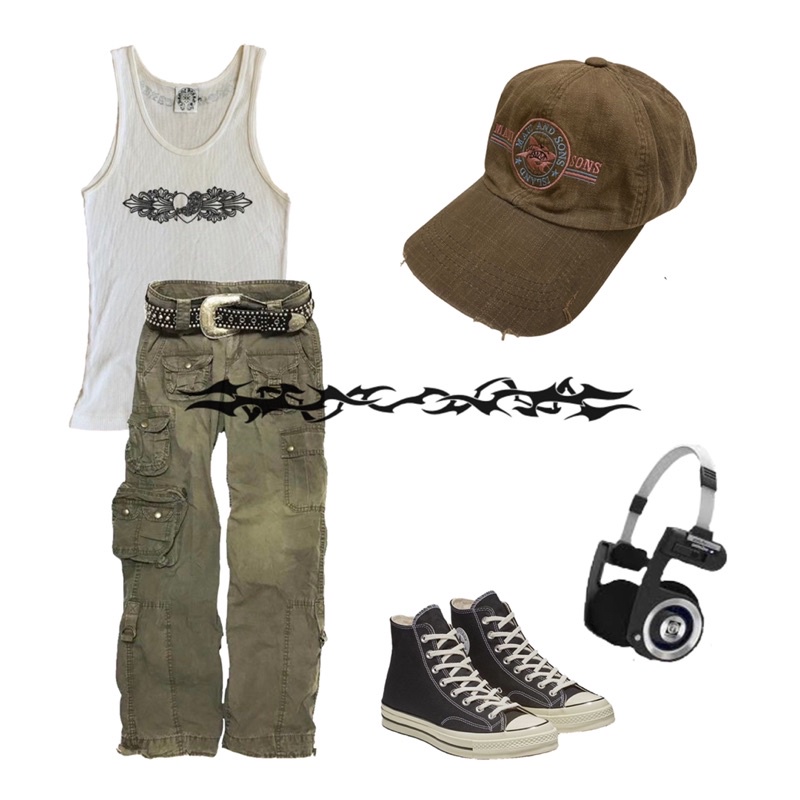 Mũ lưỡi trai nón bucket trucker hat cap 2hand y2k coquette indie vintage