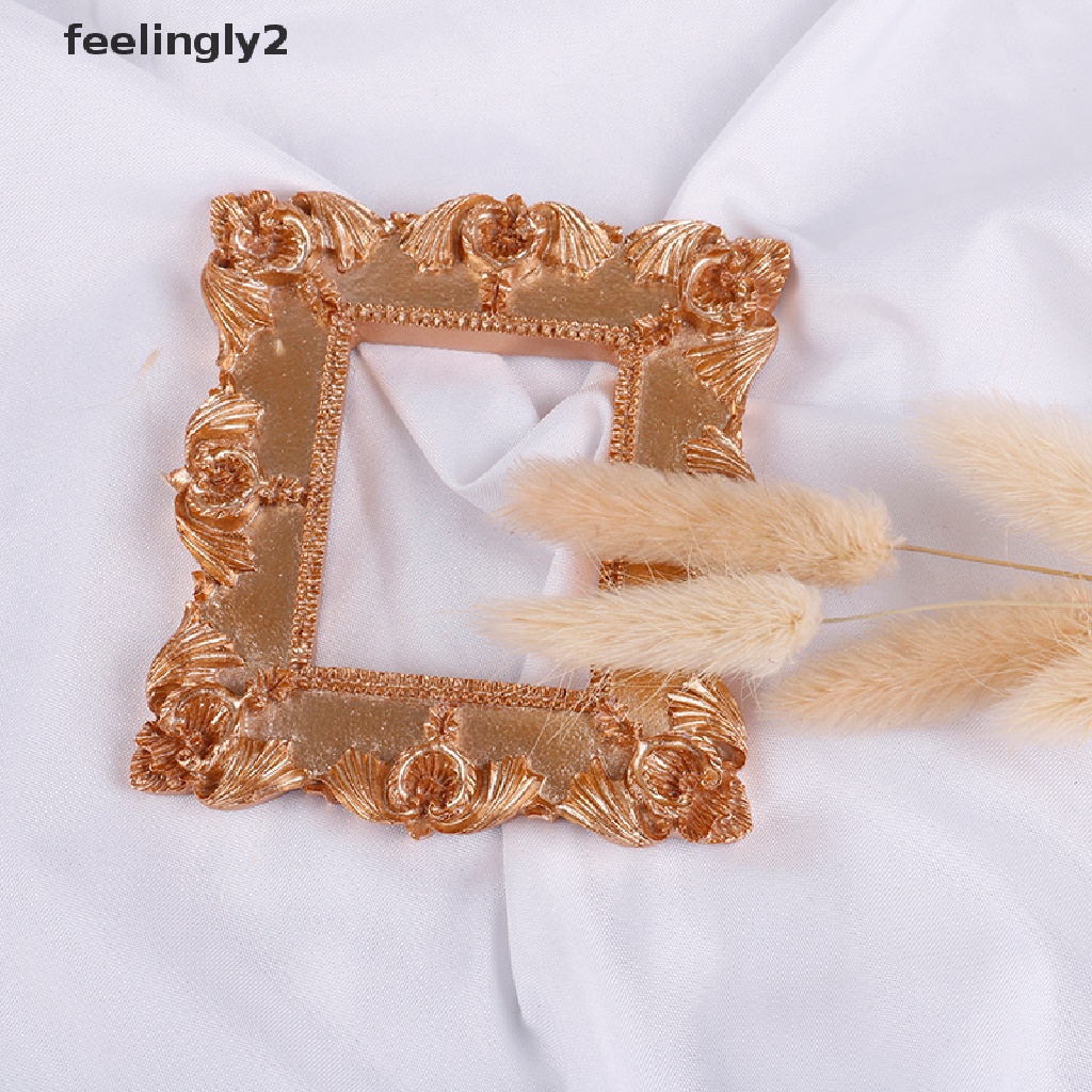 1 Khung Hình Trang Trí Móng Tay Nghệ Thuật Màu Vàng Đồng Phong Cách Retro