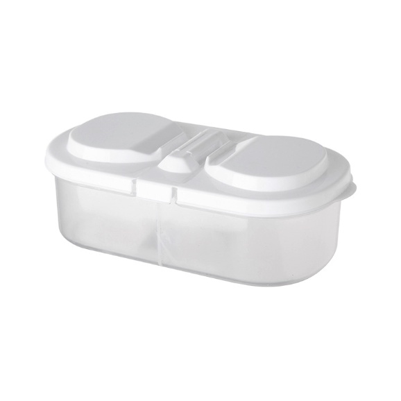 Hộp Bảo Quản Thực Phẩm 2 Ngăn/ Hũ 2 Ngăn Đựng Thực Phẩm Gia Đình H208