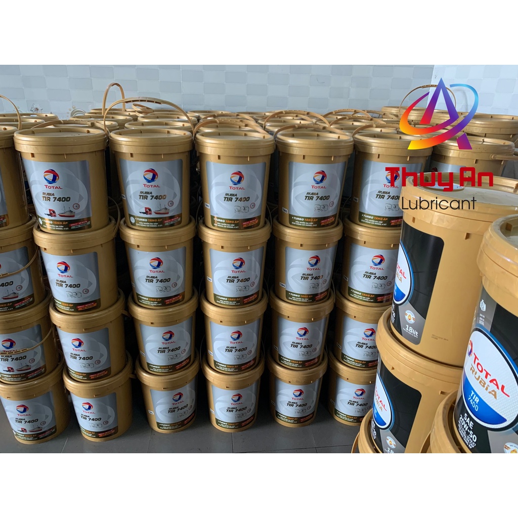 Dầu động cơ Total Rubia TIR 7400 15W-40 xô 18L