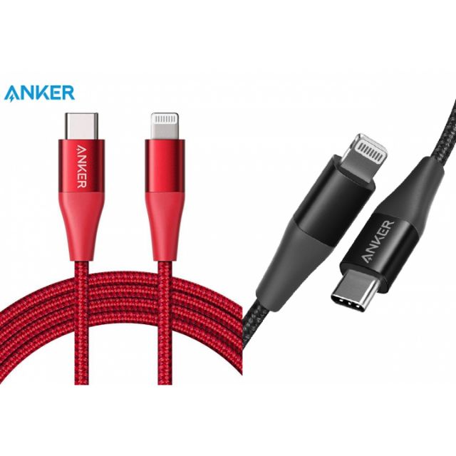 [Chính hãng] Cáp Anker PowerLine+ II Lightning to USB-C, dài 1.8m - A8653