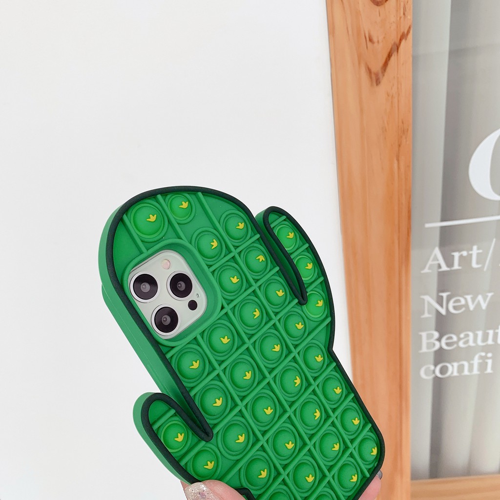 Ốp Lưng Silicone Họa Tiết Cây Xương Rồng Dễ Thương Cho Iphone 7 8 Plus 11 Cute Iphone 11 Pro11 Promax 12 12 Pro 12 Promax