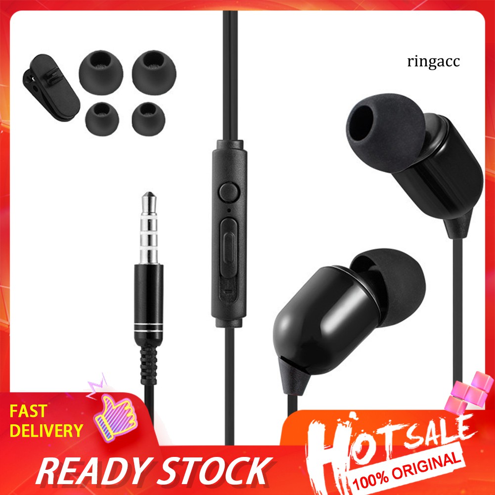 Tai Nghe Nhét Tai 3m 3.5mm Có Micro Tiện Dụng