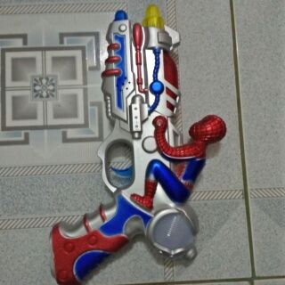 Đồ chơi súng pin người nhện có đèn phát nhạc