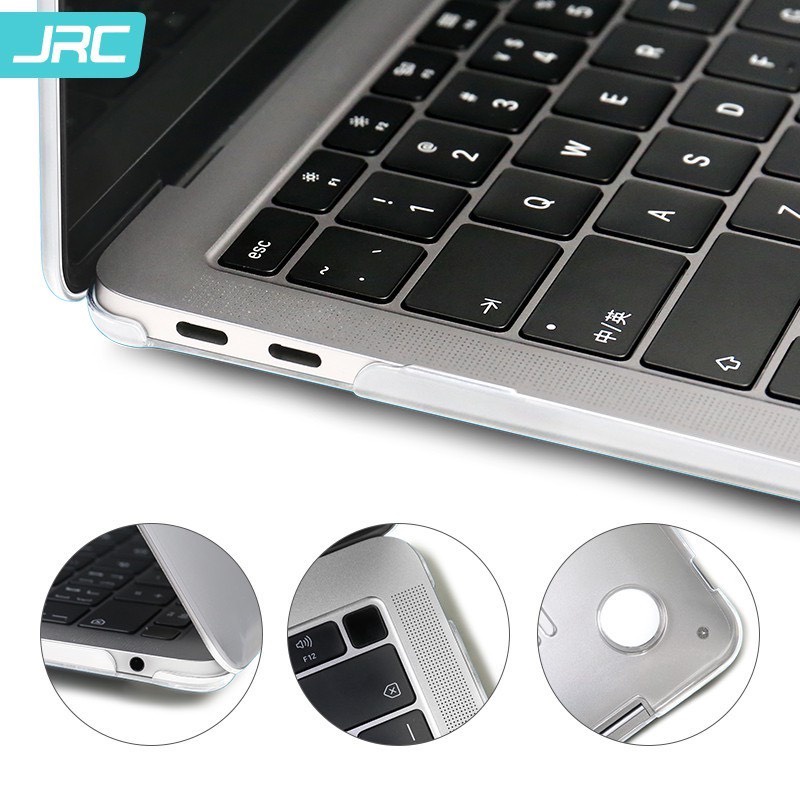 Case - Ốp Macbook JRC Trong Suốt ( Tặng Nút Chống Bụi Và Xoắn Chống Gãy Sạc )