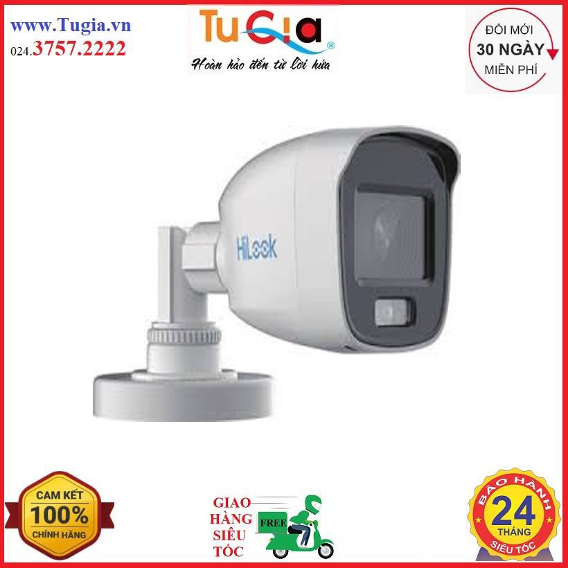 Camera quan sát HDTVI Hilook THC-B129-P (2MP ColorVu Mini Bullet)-Hàng chính hãng