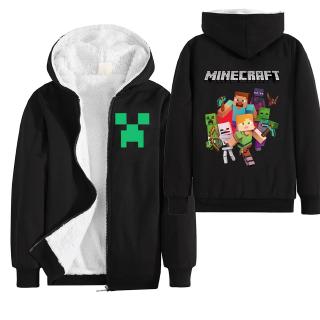 Áo Khoác Khóa Kéo Phong Cách Minecraft Cho Bé
