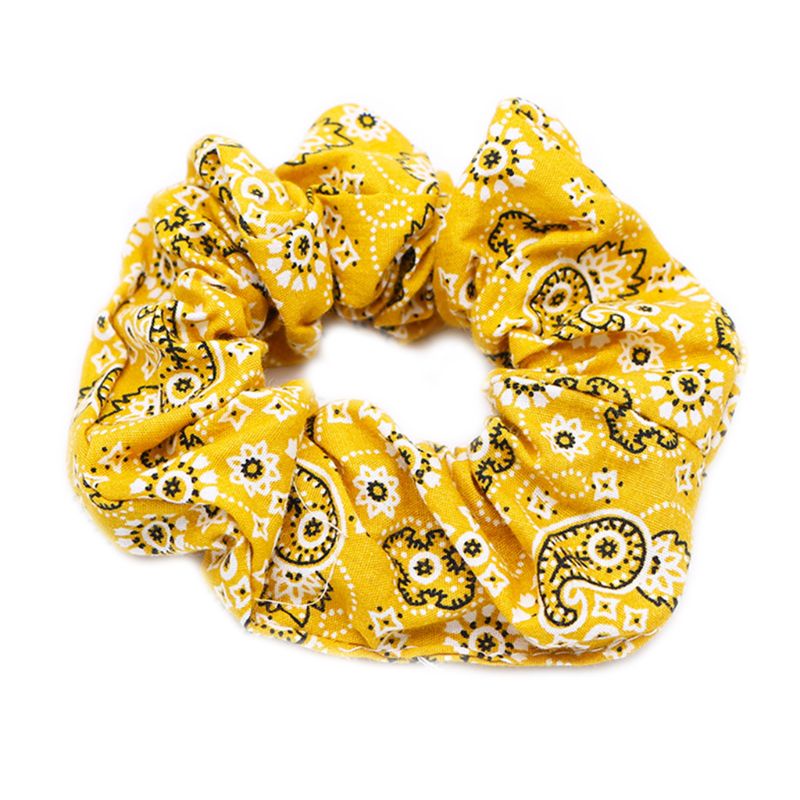 Dây Buộc Tóc Cỡ Lớn Xếp Ly Phong Cách Bohemian Retro Cho Nữ