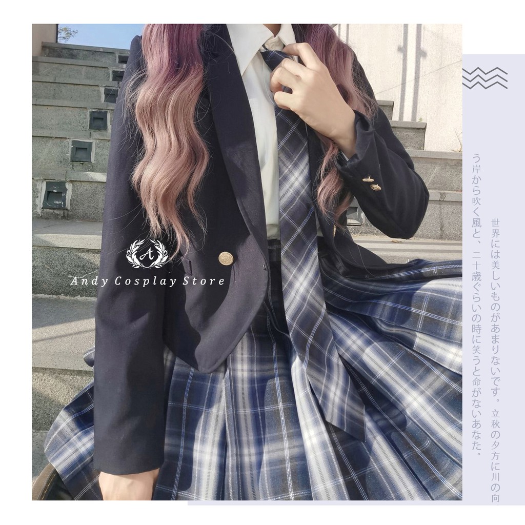 [CÓ SẴN] Váy JK xanh đậm Sơn Hải Gian - Sơn Cốc Xuyên | BigBuy360 - bigbuy360.vn