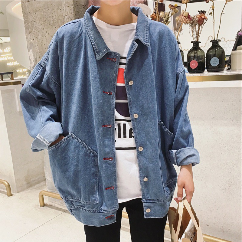 Áo Khoác Bò Jean / Denim Jacket Thời Trang Nam Basic phong cách Hàn Quốc-AB5