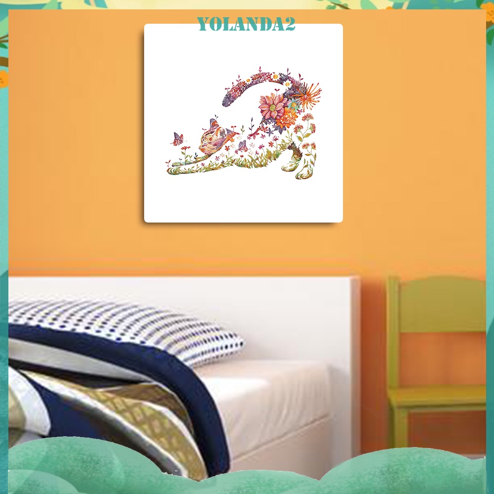 Bộ kit tranh thêu chữ thập hình mèo con dễ thương