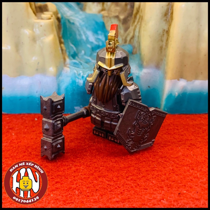 Minifigures Lord of The Rings - KT1040 - Hàng in sắc nét - Hàng chuẩn đẹp - Tộc lùn Dwarf !