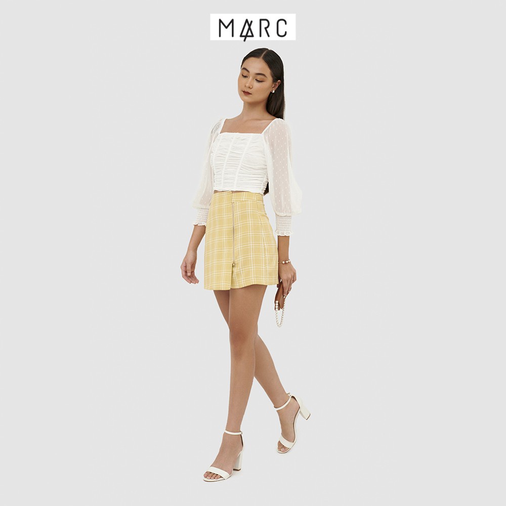 Váy nữ MARC FASHION skort caro nhấn dây kéo | BigBuy360 - bigbuy360.vn