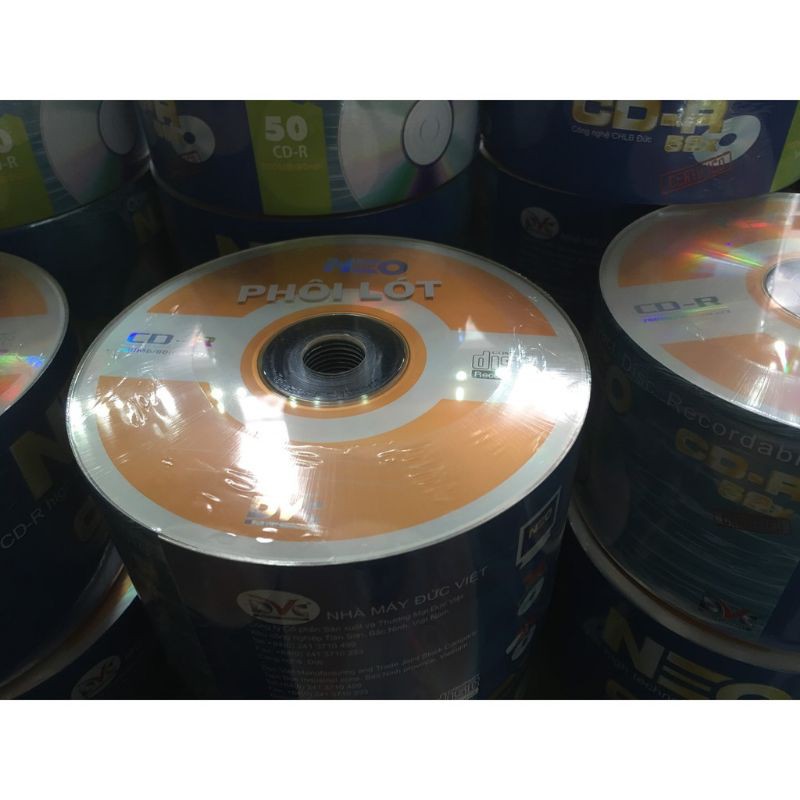 Đĩa Trắng CD-R Neo Đức Việt 700Mb ( 2 Cọc 100 Đĩa )