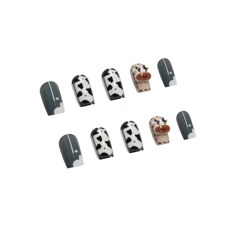 Set 24 Móng Tay Giả Mờ Kèm Keo Dán Tiện Dụng
