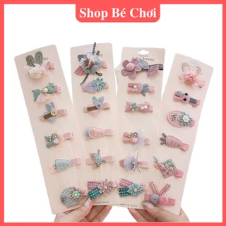 Set 5 Kẹp Tóc Mái Cao Cấp Nhiều Chi Tiết Dễ Thương Cho Bé Gái (giao mẫu ngẫu nhiên)
