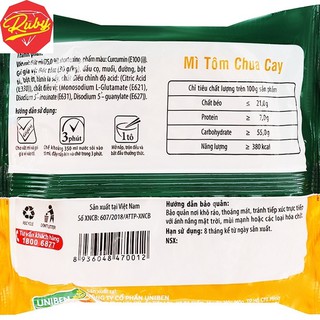 Mì 3 Miền Tôm chua cay 65g (30 gói)