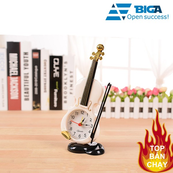 Đồng hồ để bàn Kiểu dáng đàn violin Décor US04723 (Giao màu ngẫu nhiên)