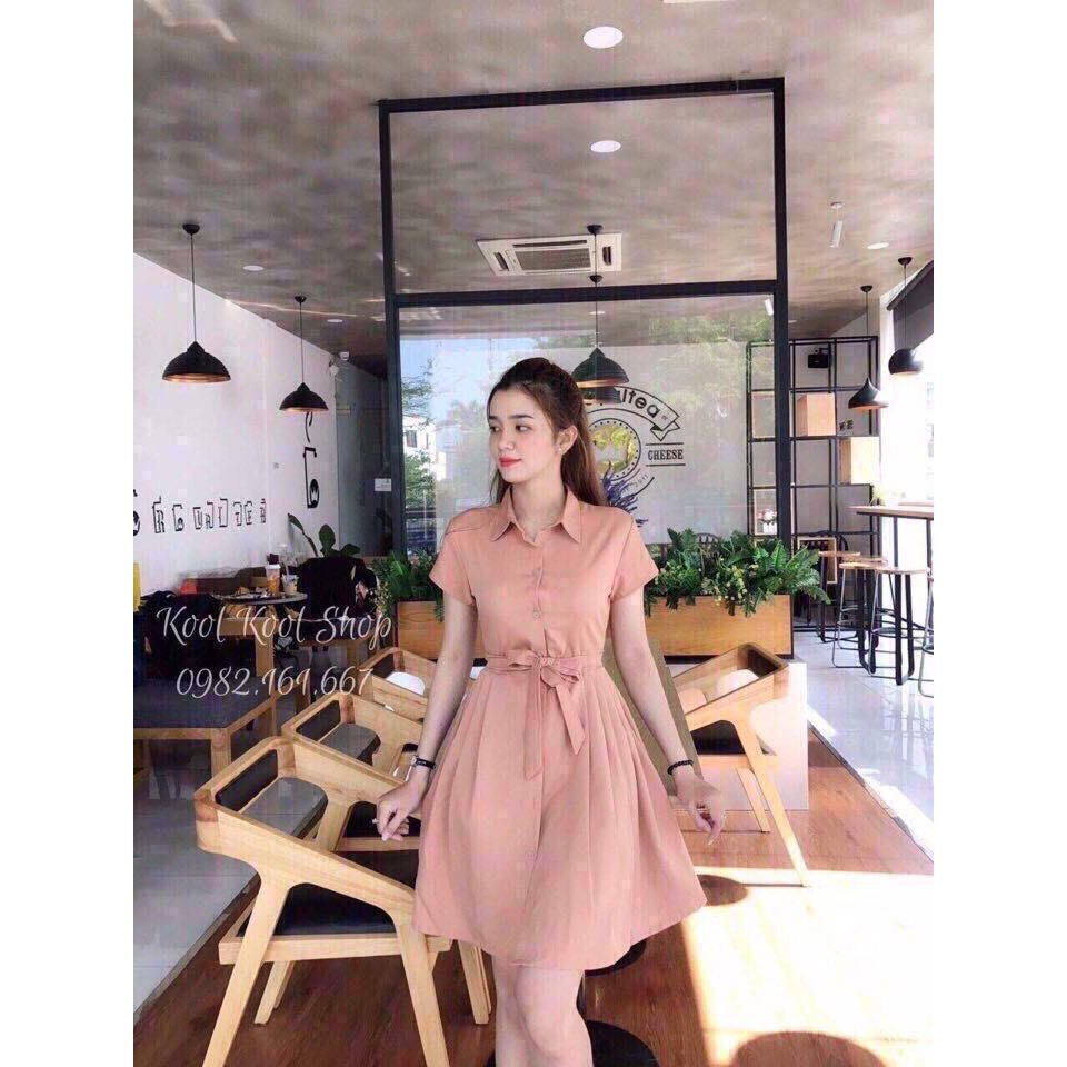 [SIÊU SALE] VÁY ĐẦM SƠ MI THẮT EO SIÊU XINH THỜI TRANG NỮ THIẾT KẾ ARAVA SM01 | BigBuy360 - bigbuy360.vn