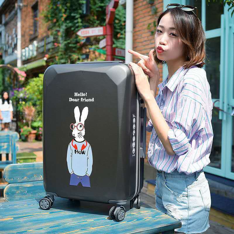 Rẻ và đẹp✧◈phiên bản Hàn Quốc chiếc vali nổi tiếng nữ du học sinh với sức chứa lớn 10.000 To wheel hộp đựng xe đẩy,