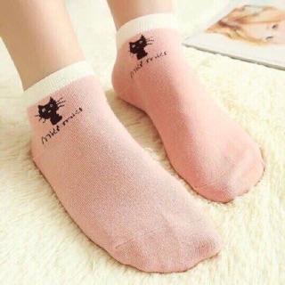 Tất mèo nữ cổ thấp sét 10 đôi