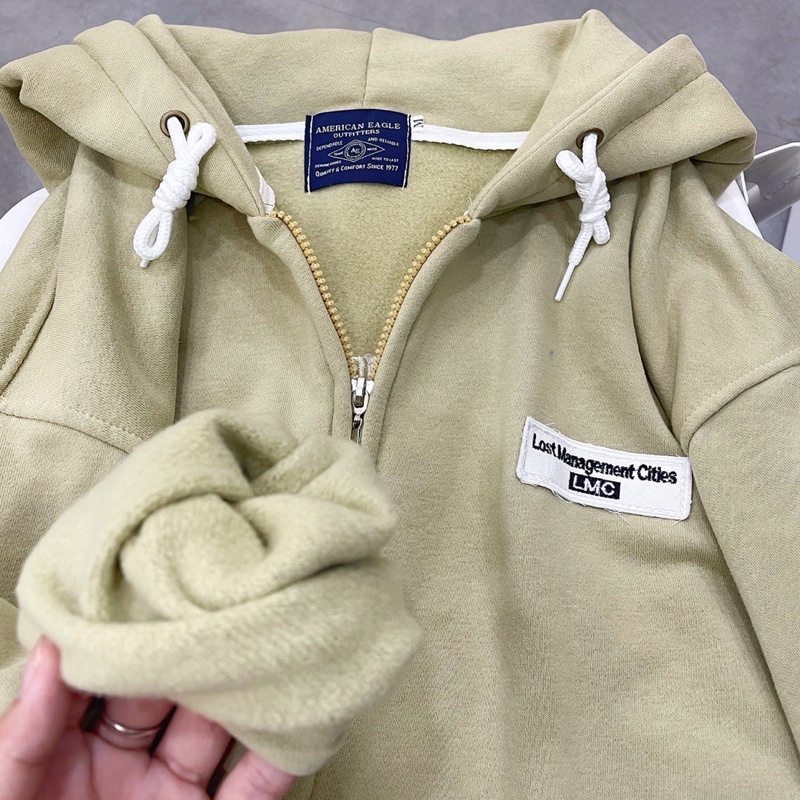 áo khoác nỉ LOST màu bơ unisex ảnh thật SSSTore ( nam nữ mặc đều được) | BigBuy360 - bigbuy360.vn