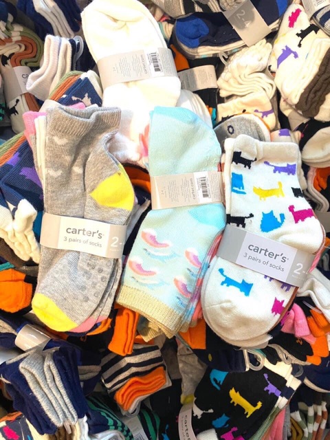 Set 3 đôi tất carter Size 2/4y - 6/8y