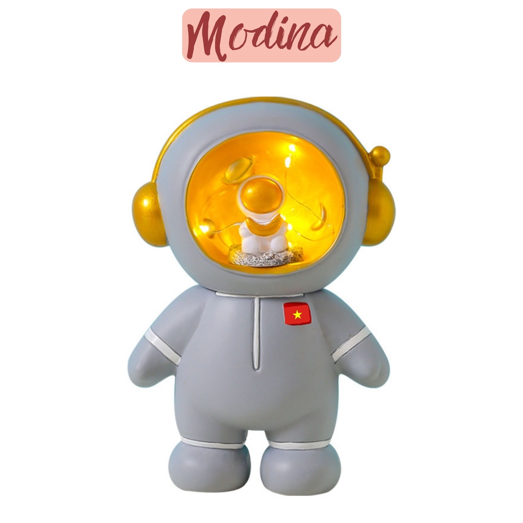 Đèn ngủ phi hành gia MODENA, đèn led trang trí kèm làm ống heo tiết kiệm