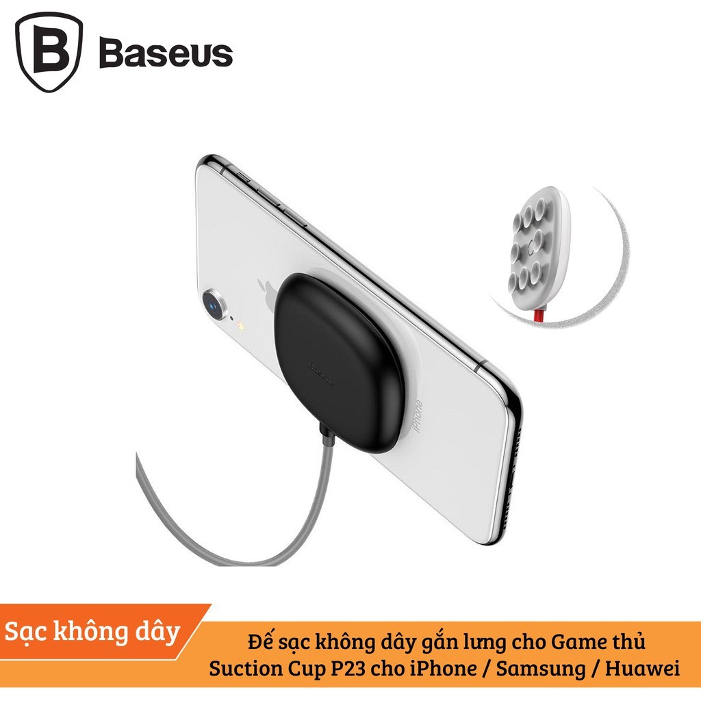 Baseus Đế sạc không dây gắn lưng cho Game thủ Suction Cup P23 cho iPhone / Samsung / Huawei