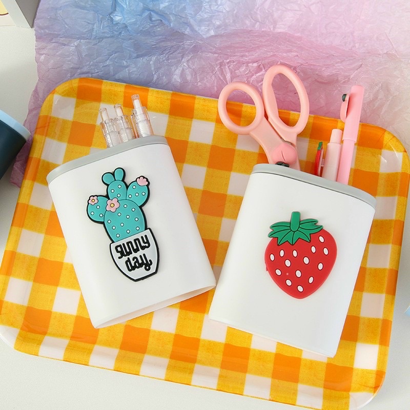 Hộp cắm bút 2 ngăn hình cute siêu hot