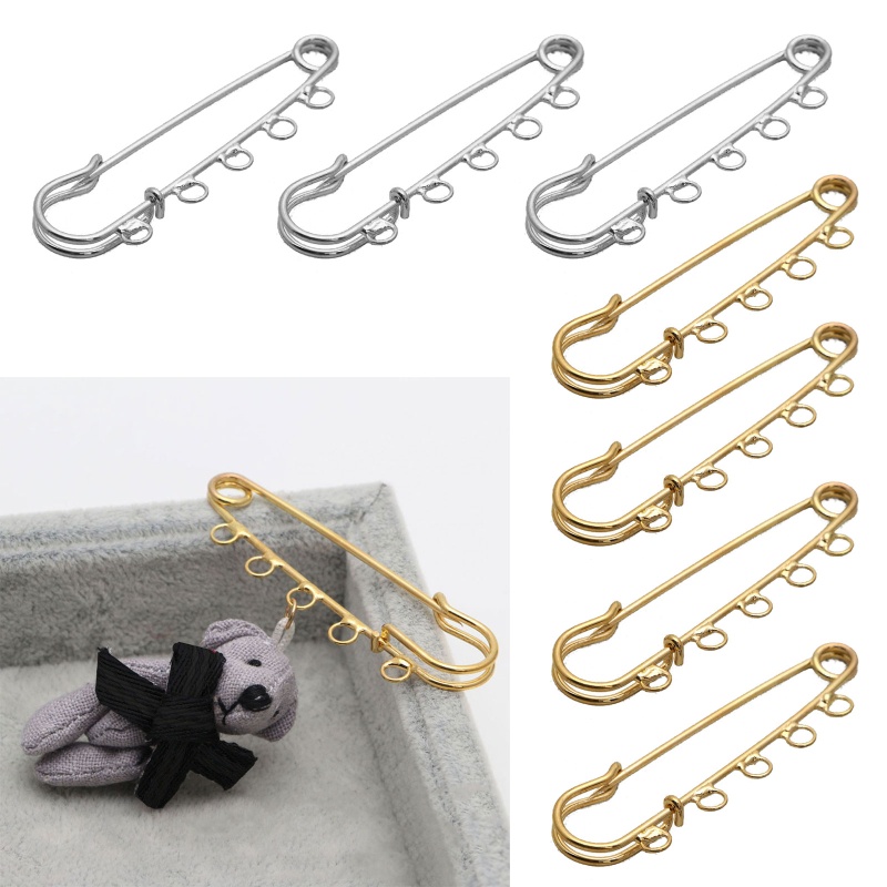 Set 10 Ghim Cài Áo 5 Lỗ Bằng Kim Loại An Toàn