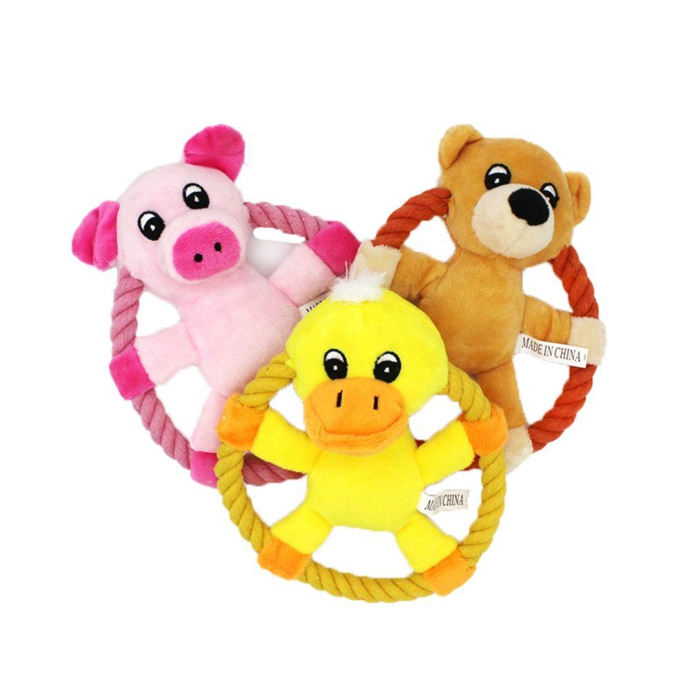 Đồ Chơi Dây Thừng Cotton Họa Tiết Hoạt Hình Phát Ra Âm Thanh Huấn Luyện Thú Cưng Cỡ Nhỏ / Vừa / Nhỏ