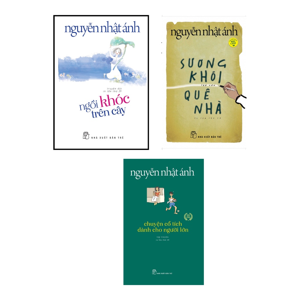 Sách Combo 3c :  Ngồi Khóc Trên Cây ( tb )  + Sương Khói Quê Nhà ( tb ) + Chuyện Cổ Tích Dành Cho Người Lớn ( tb )